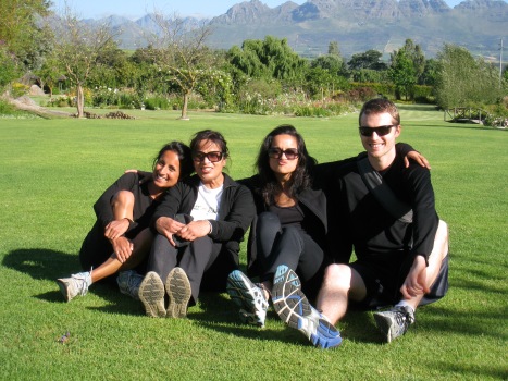 The family in Stellenbosch